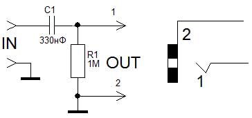 Схема адаптера для виртуального частотомера, осциллографа и спектрометра