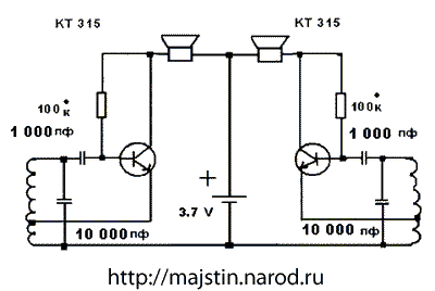 Простой металлоискатель на транзисторах